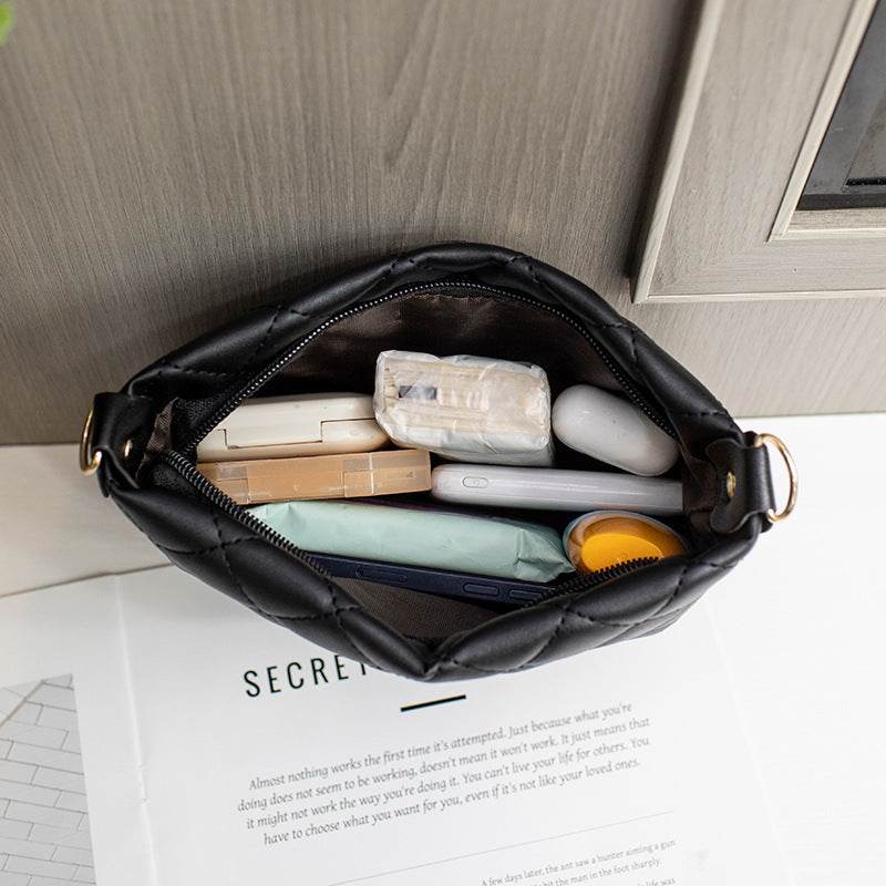 Small Messenger Bag For Women Trend Lingge Embroidery Female Shoulder Bags Fashion Chain Ladies Crossbody Purse - Velora