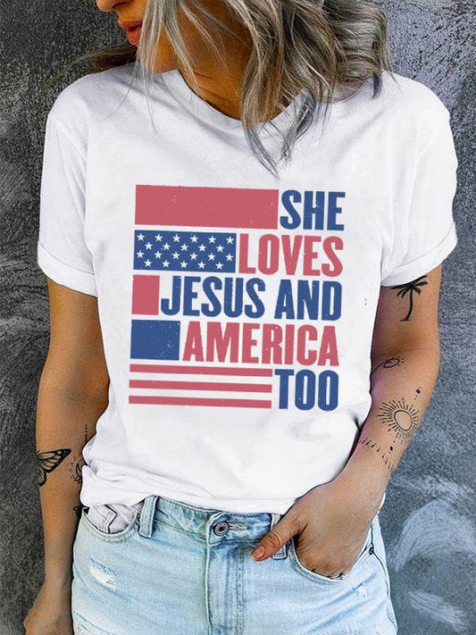 European And American Printed Women's T-shirt - Velora