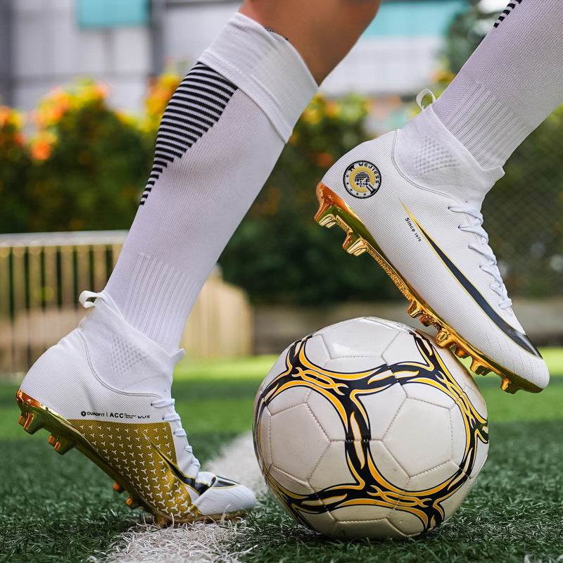 Training Special High-top Gold-plated Bottom Soccer Shoes - Velora