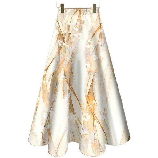 National Style Floral Skirt New Elegant Cover - Velora