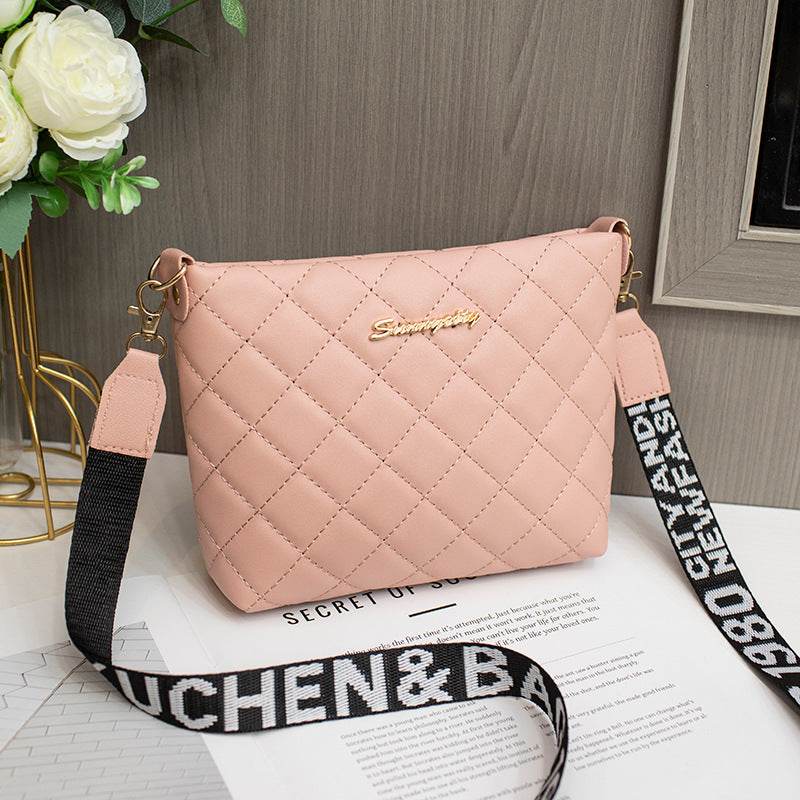 Small Messenger Bag For Women Trend Lingge Embroidery Female Shoulder Bags Fashion Chain Ladies Crossbody Purse - Velora