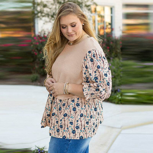 Autumn New Pullover Long Sleeve Top Women's Pleated Multi-color - Velora