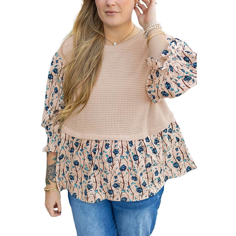 Autumn New Pullover Long Sleeve Top Women's Pleated Multi-color - Velora