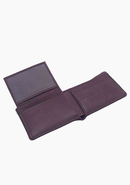 OHM Saffiano Leather Two in One Slim Wallet - Velora
