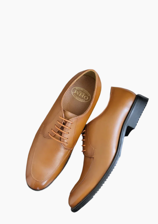 OHM Centre Split Toe Dress Leather Shoes - Velora