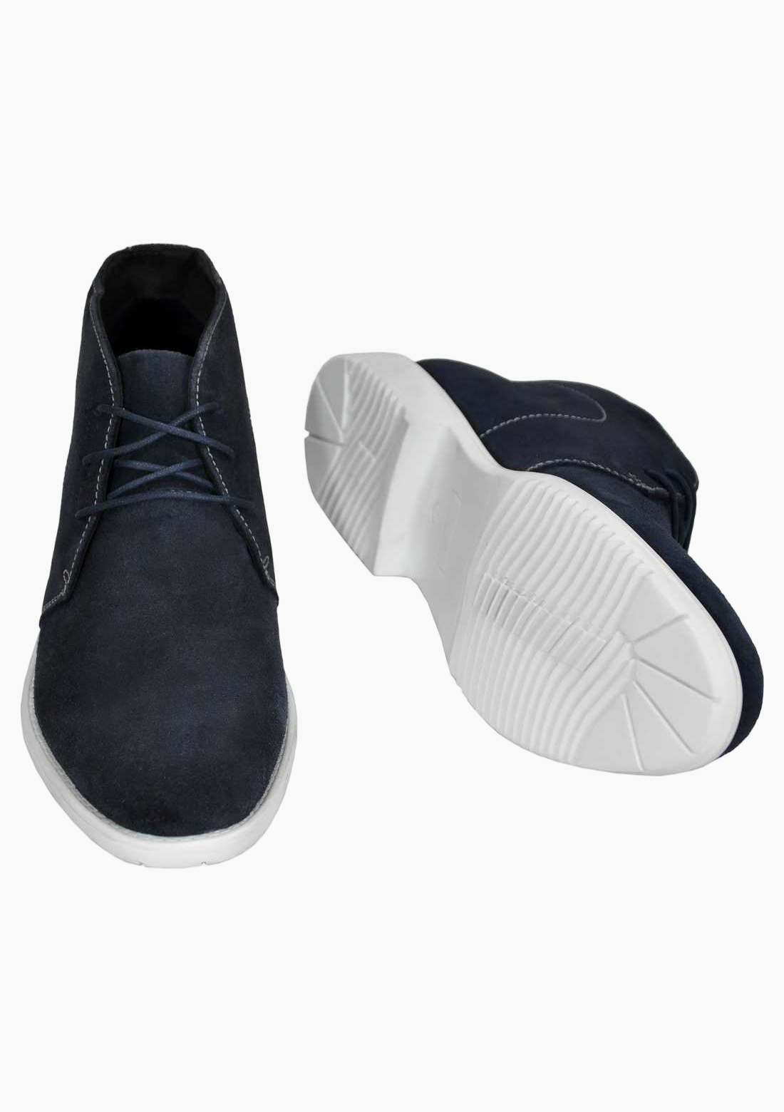 OHM Executive Style Ankle Leather Boots with Plain Toe - Velora