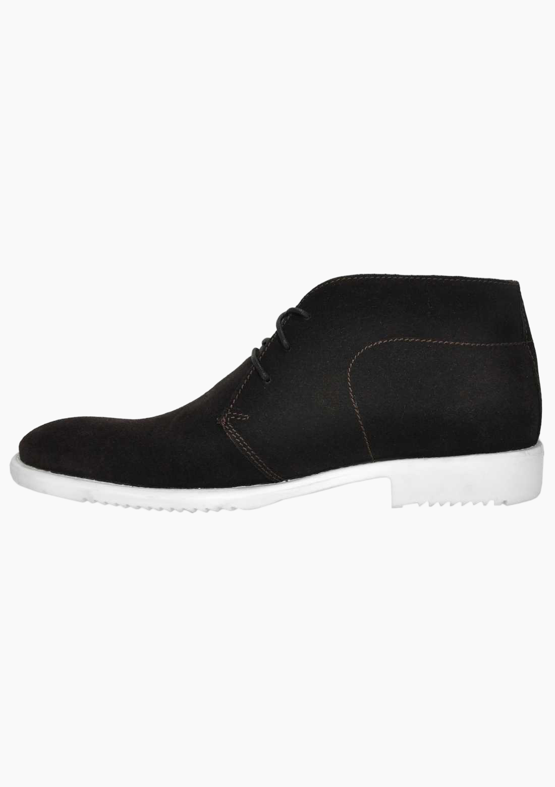 OHM Lifestyle Business Ankle Leather Boots Brown with Laces - Velora
