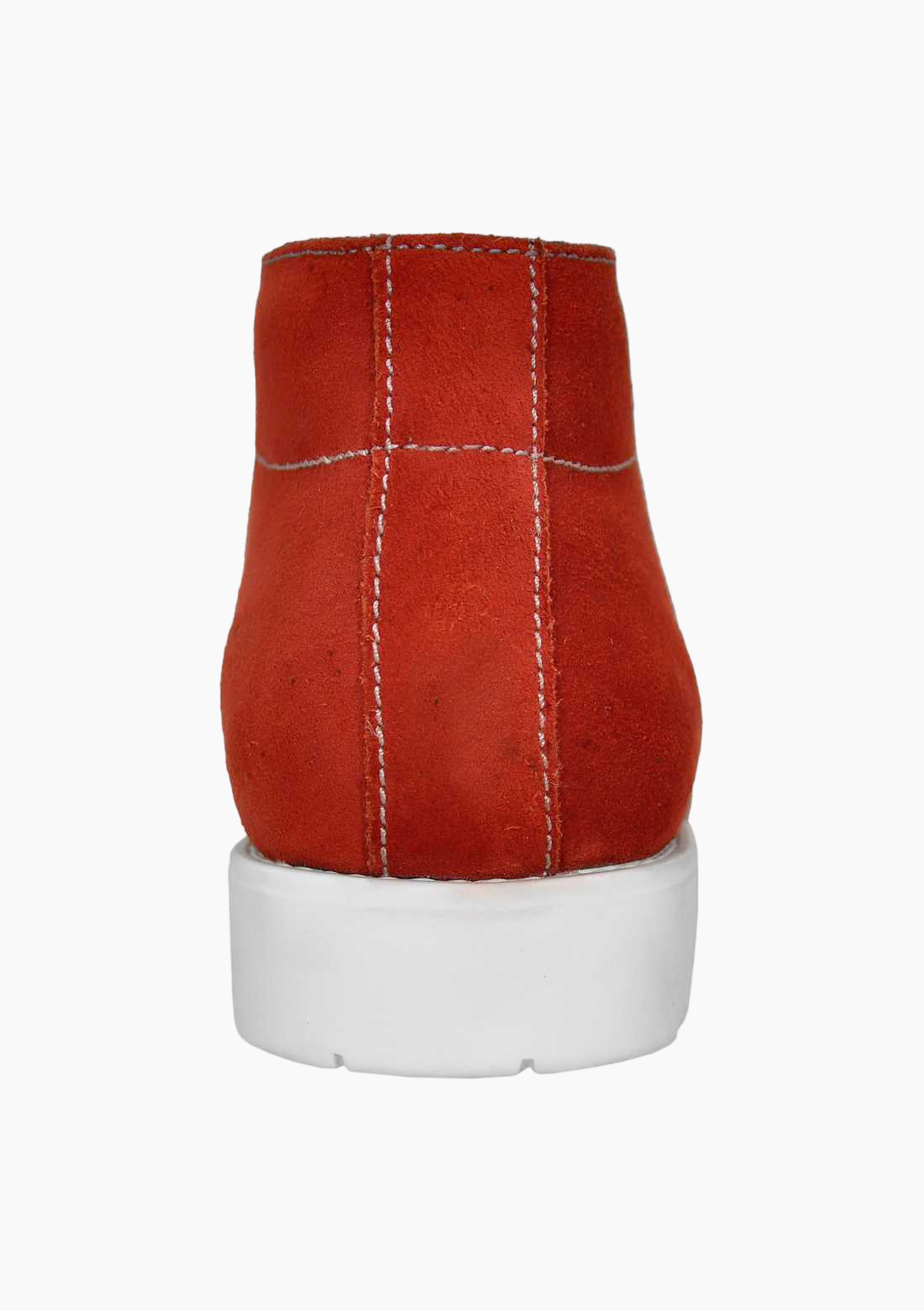 OHM Lifestyle Suede Ankle Leather Boots with White Sole - Velora