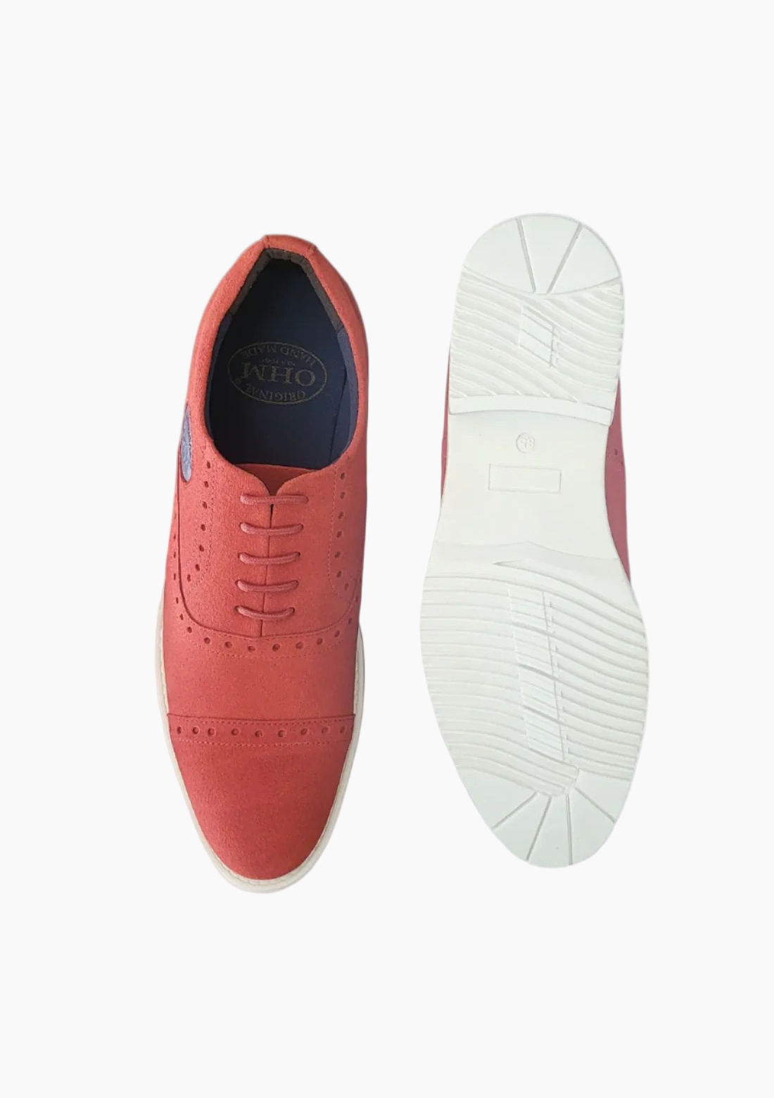 OHM Sporty Oxford Style Leather Shoes with OHM Embossed - Velora