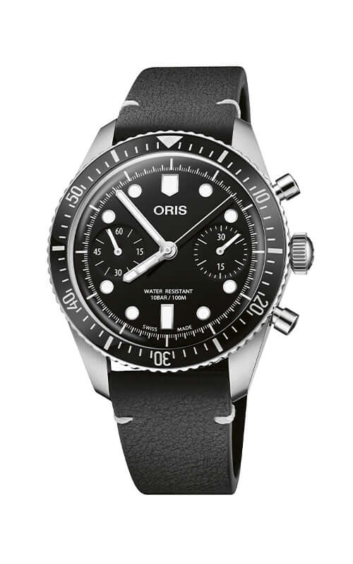 Oris Divers Sixty-Five Chronograph Watch 01 771 7791 4054-07 6 20 01 - Velora