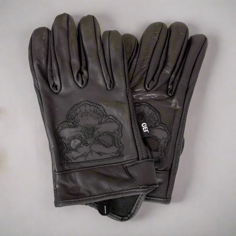 BOL/Open Road Men's Reflective Skull Gloves Boutique of Leathers/Open Road