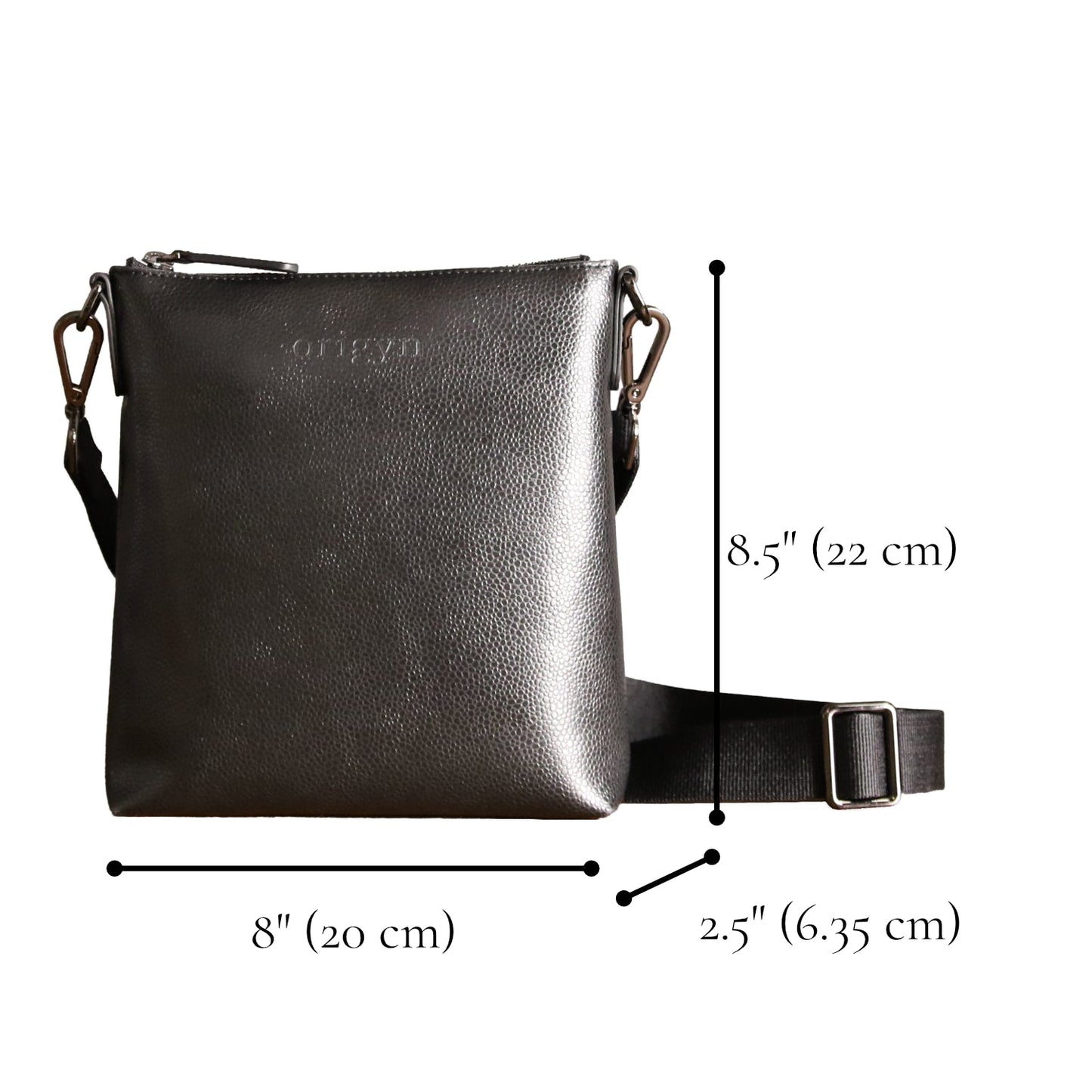 Origyn 04 - Plant-Based Vegan Leather Top Zip Handbag - Made with Plastic-Free MIRUM® - Velora Luxury Fashion