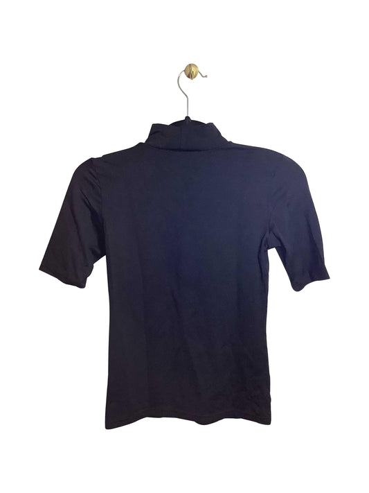 PINK TARTAN Regular fit Turtleneck Top in Black - XS - Velora