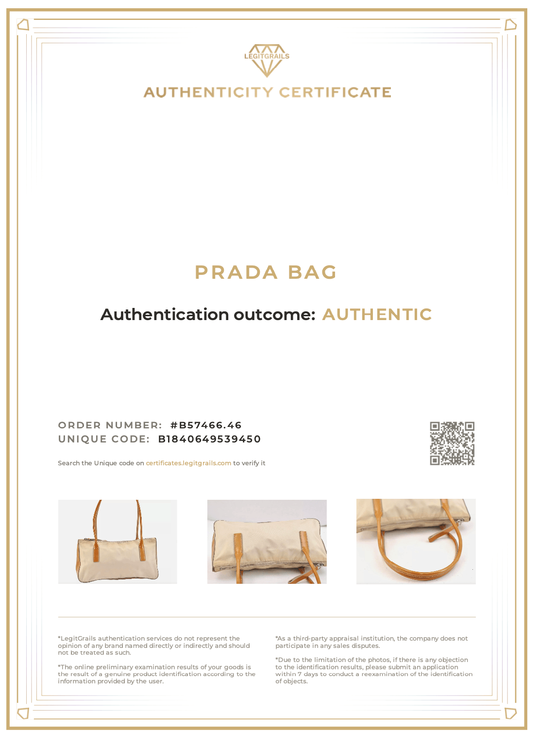 PRADA Nylon Tessuto Enamel Shoulder Hand Bag Purse Cream White 9257K - Velora Luxury Fashion