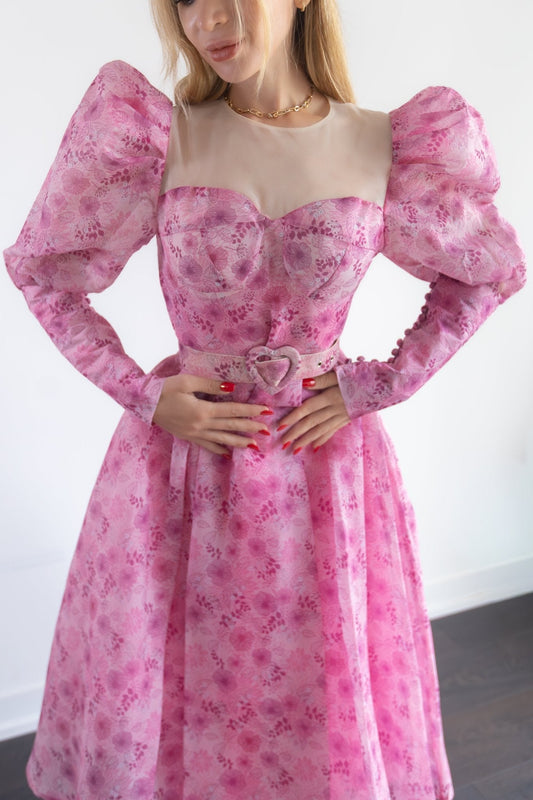 Dreamy Puff Sleeves Dress