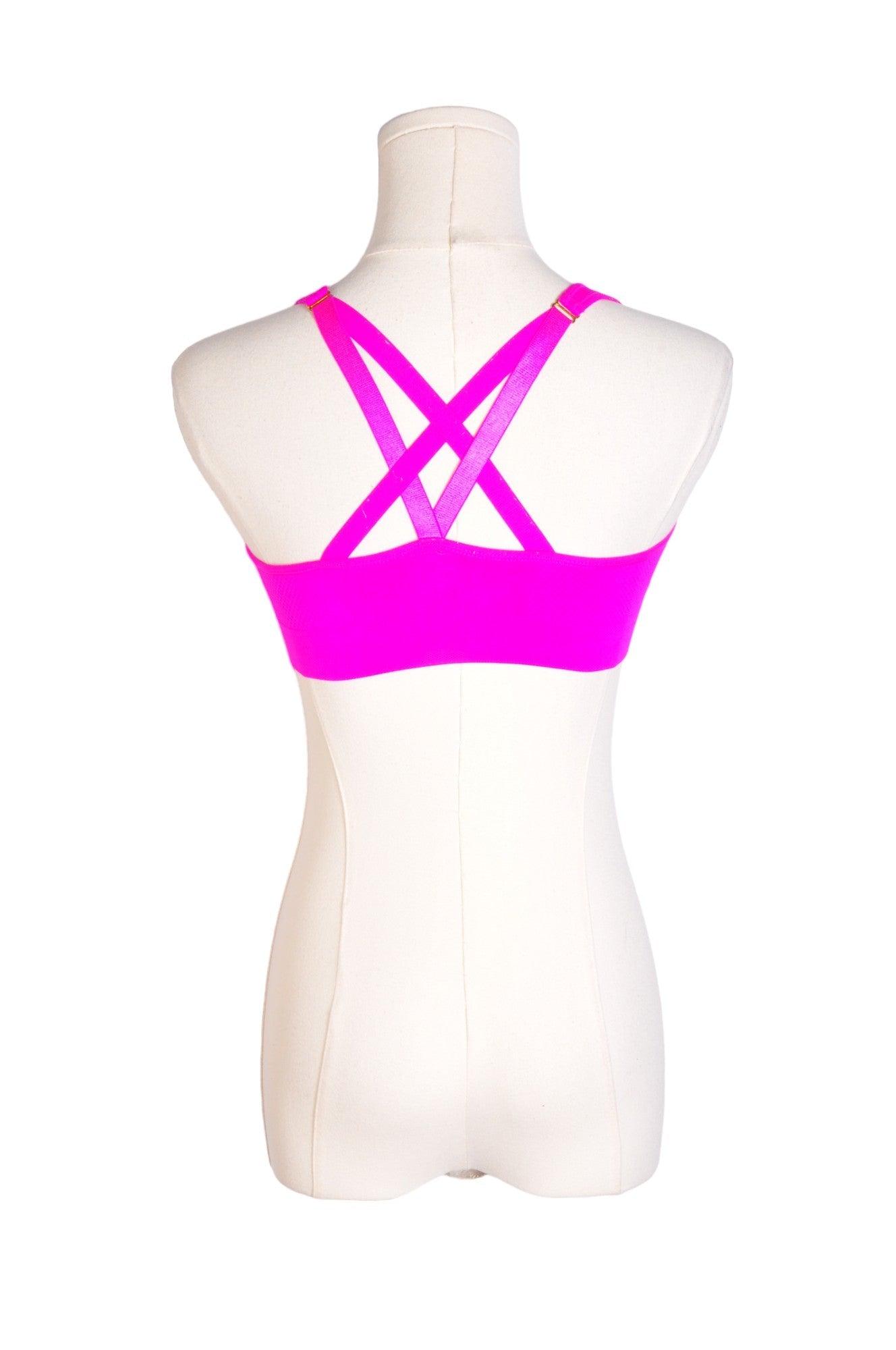 PUMA Women Activewear Sports Bras Regular fit in Pink - M - Velora Luxury Fashion