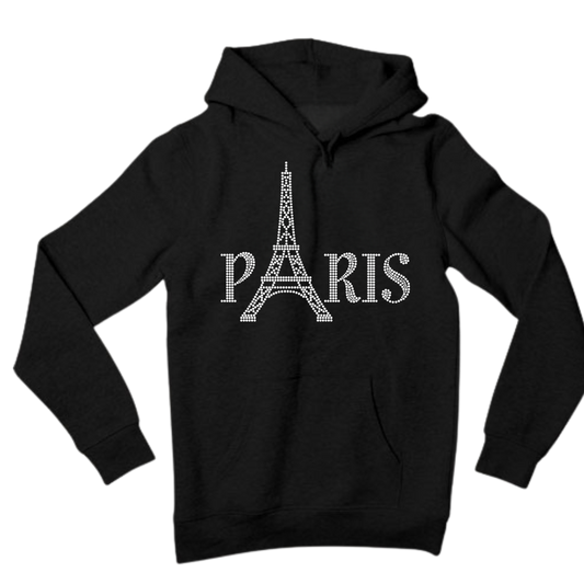 PARIS Rhinestone Shirt – French Chic Sparkle Bling Tee | Blingdazzel