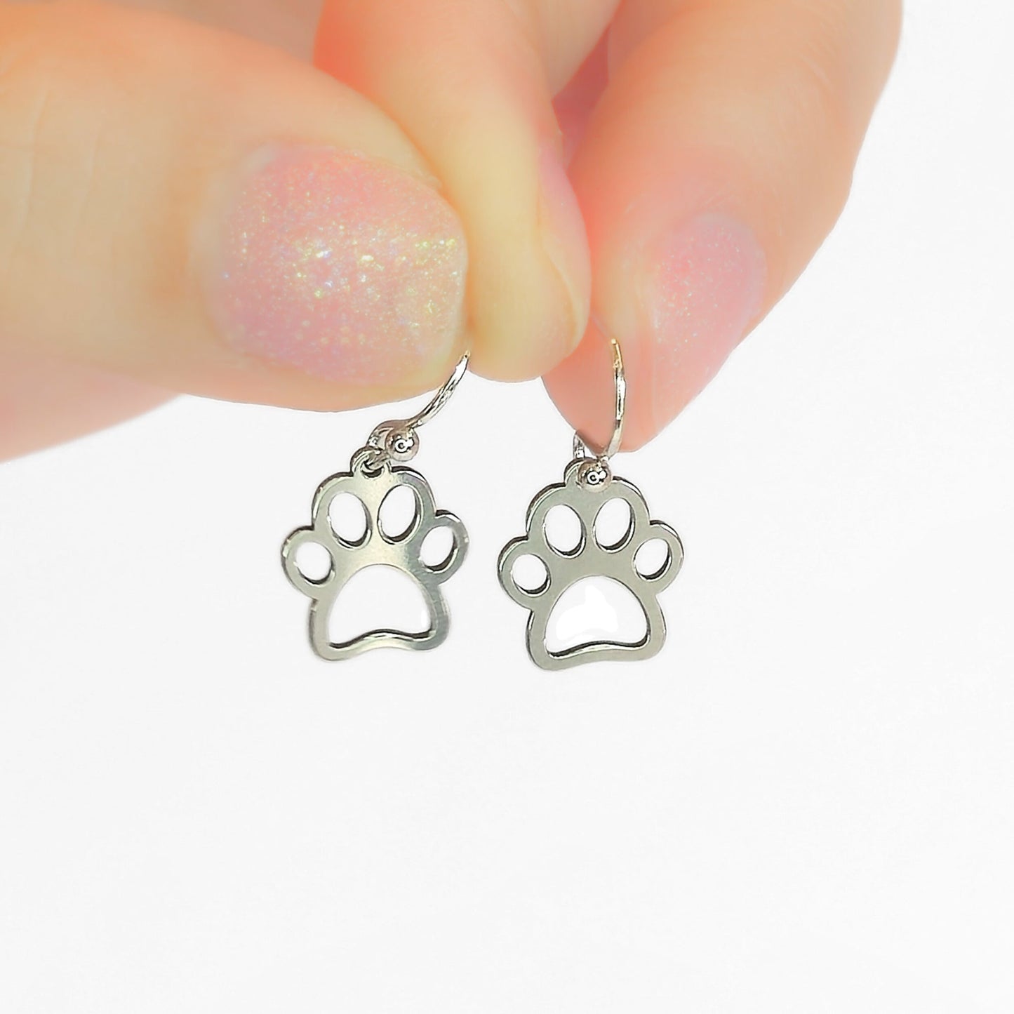Paw Print Cut-Out Earrings - Velora