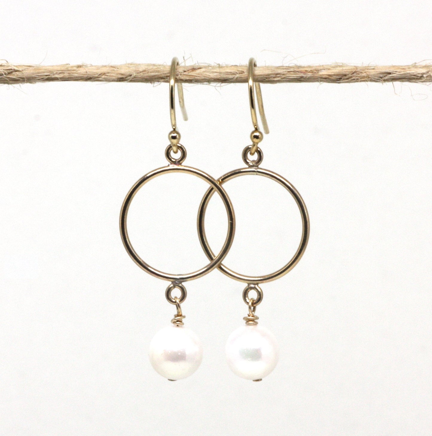 Pearl Round Drop Earrings - Velora Luxury Fashion