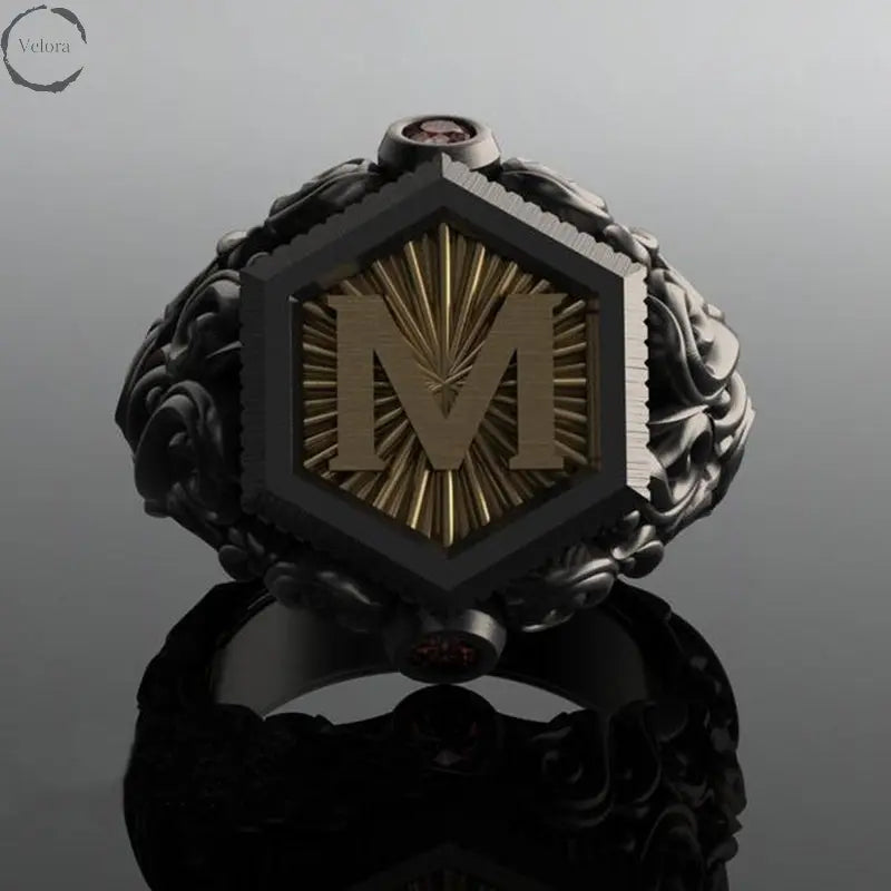 Personalized carved decorative rings - Velora