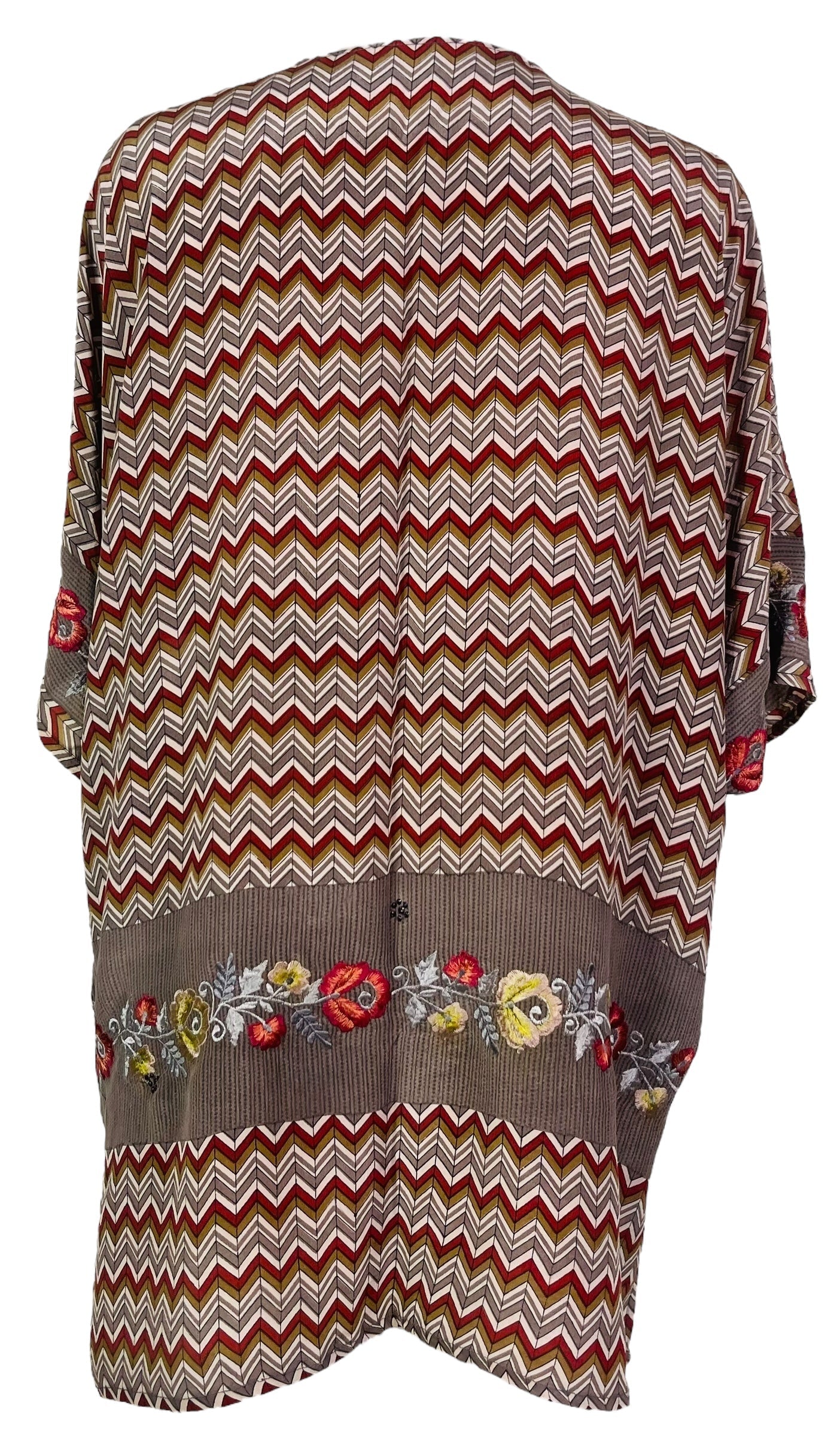PRC7508 Avatar Pure Silk Kimono-Sleeved Jacket with Belt - Velora
