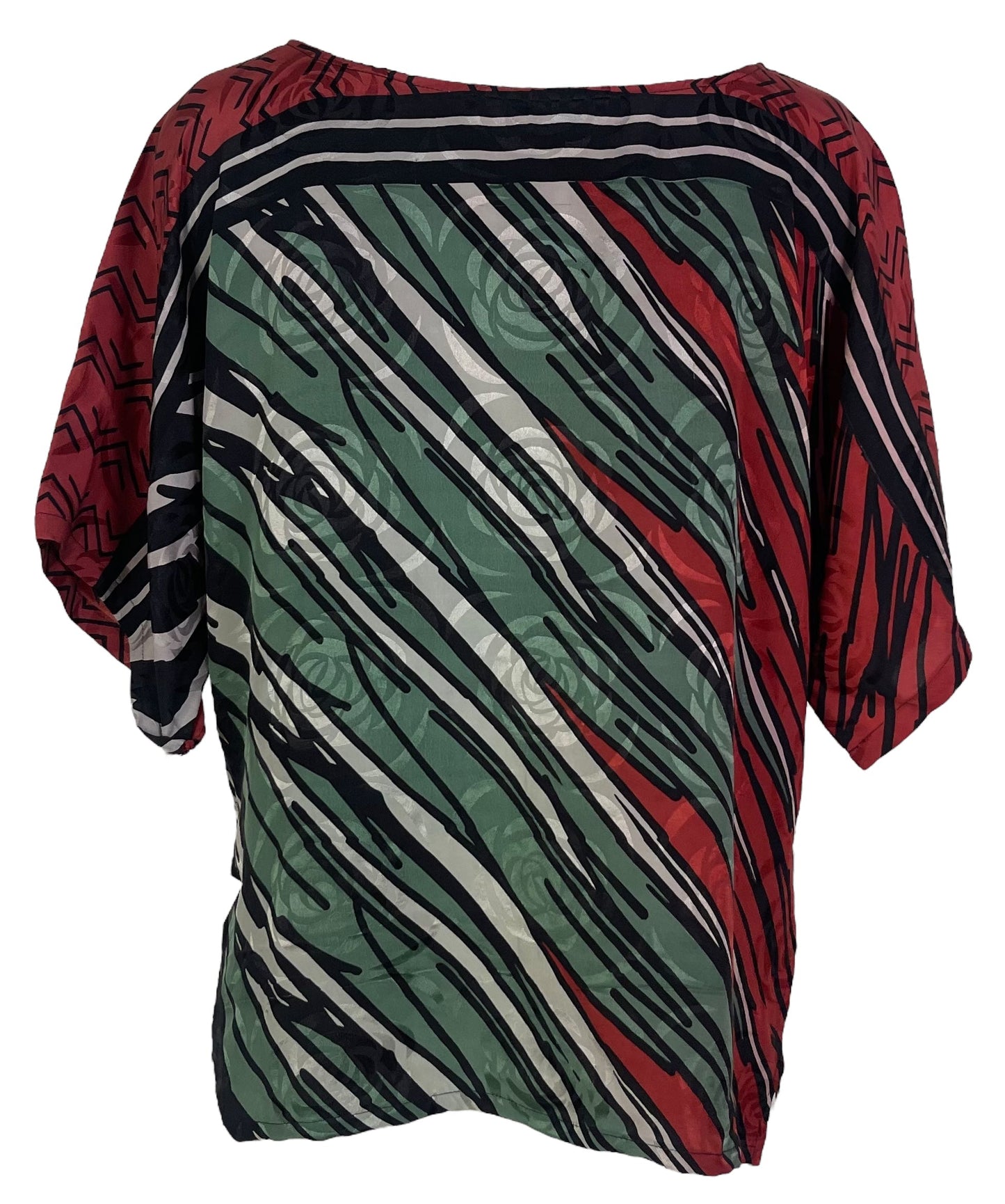 PRC6298 Avatar Pure Silk Side Slit Top - Velora