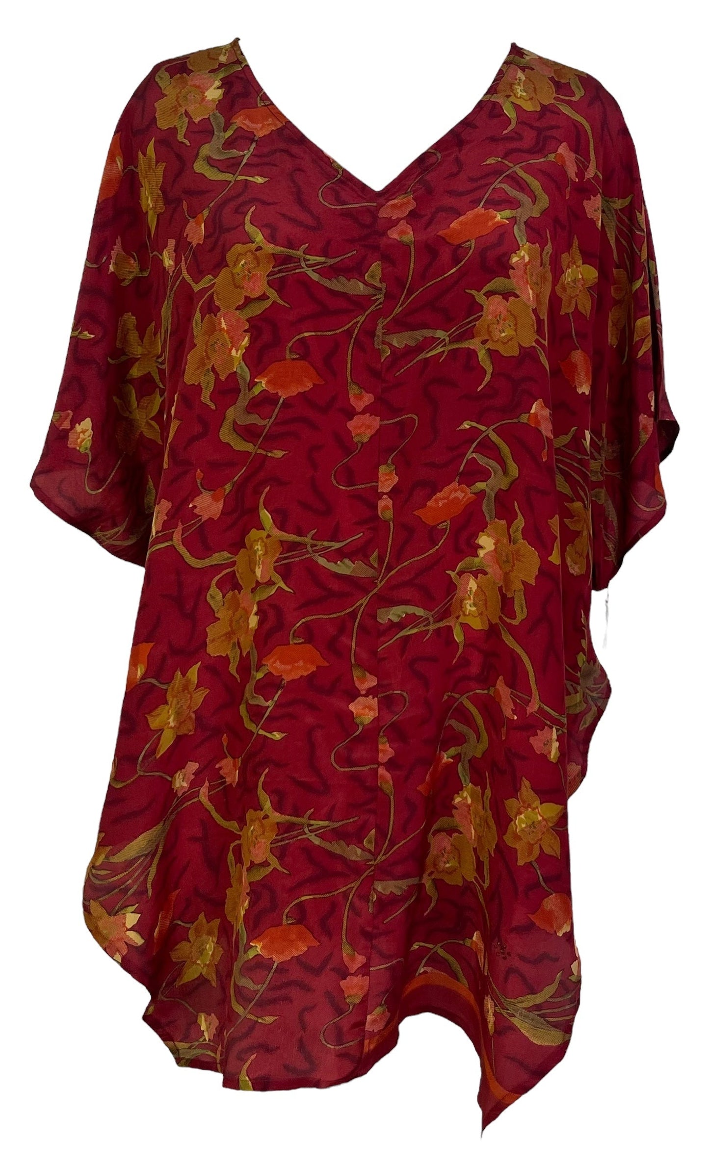 PRC7007 Avatar Pure Silk Waterfall Top - Velora