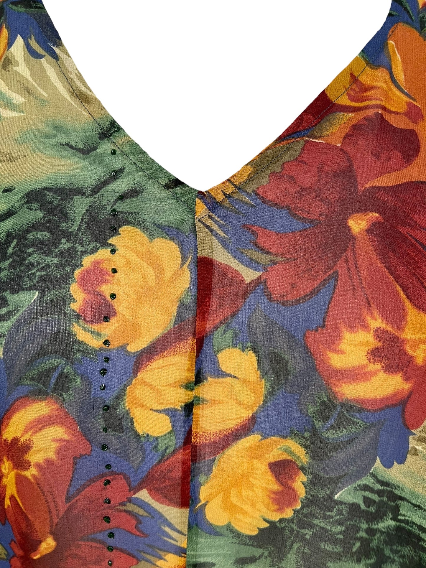 PRG7051 Sheer Avatar Pure Silk Waterfall Top - Velora