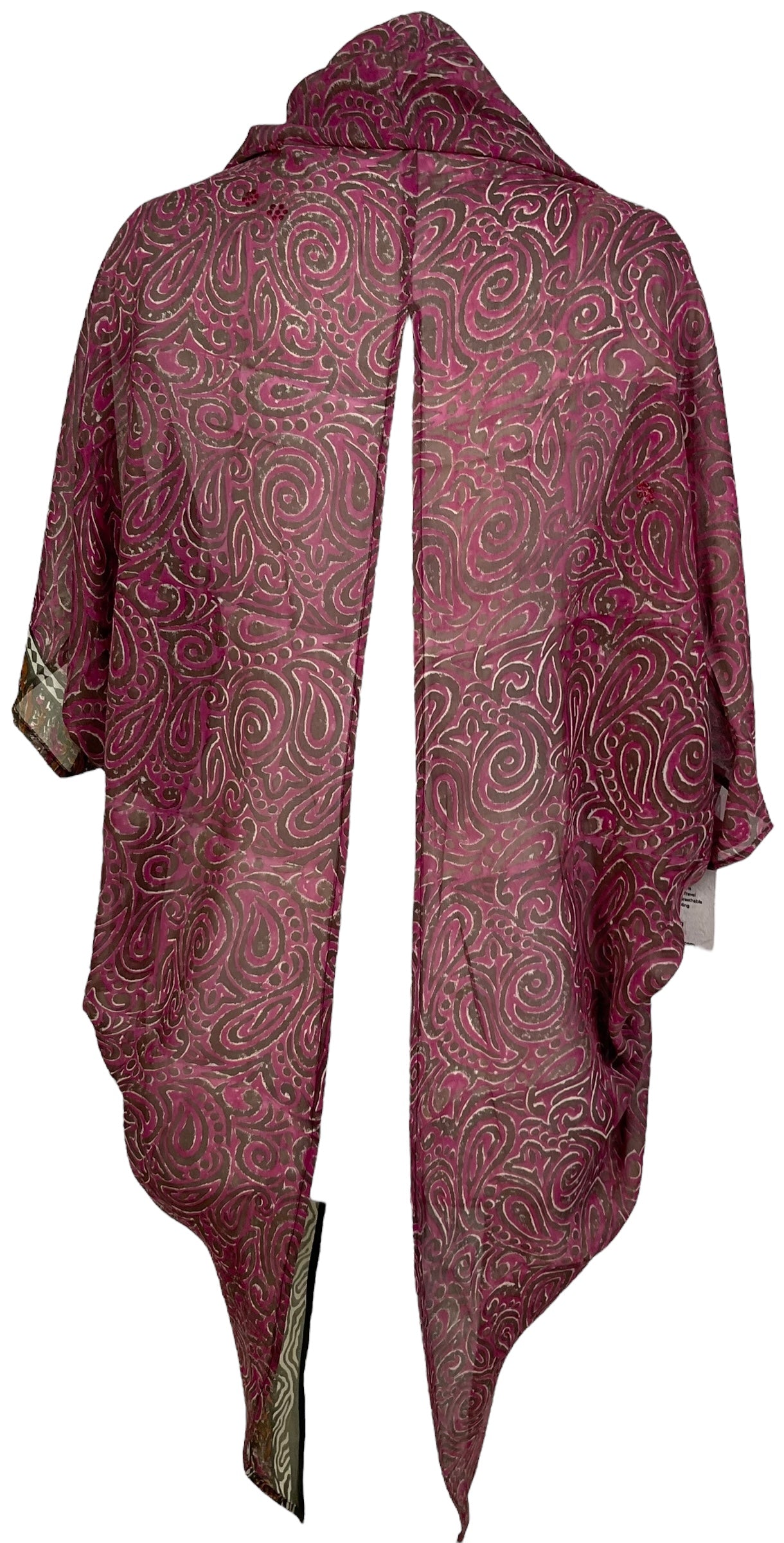 PRG7089 Sheer Avatar Pure Silk Cardigan - Velora