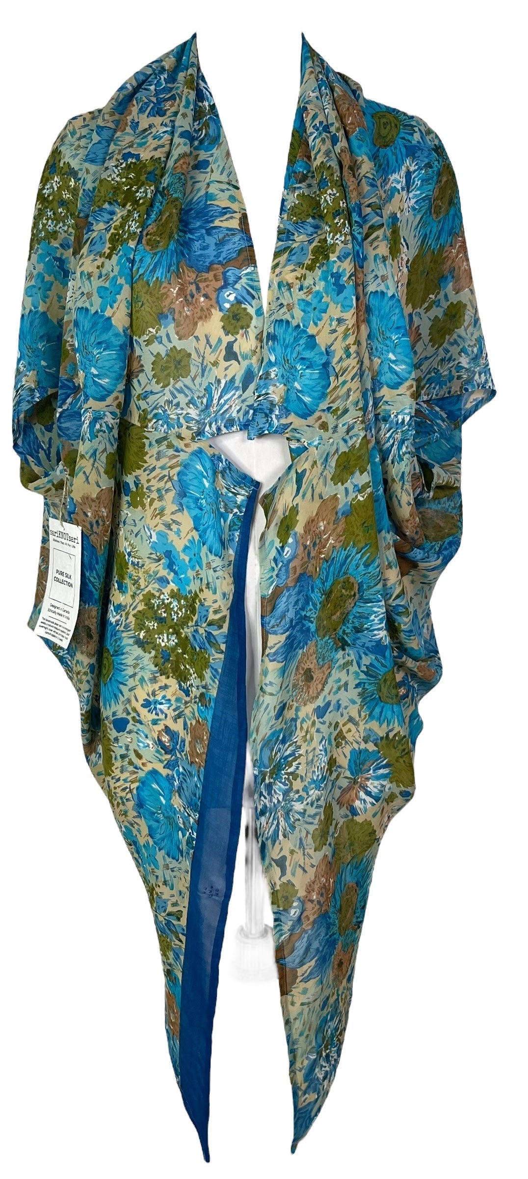 PRG6844 Sheer Avatar Pure Silk Cardigan - Velora