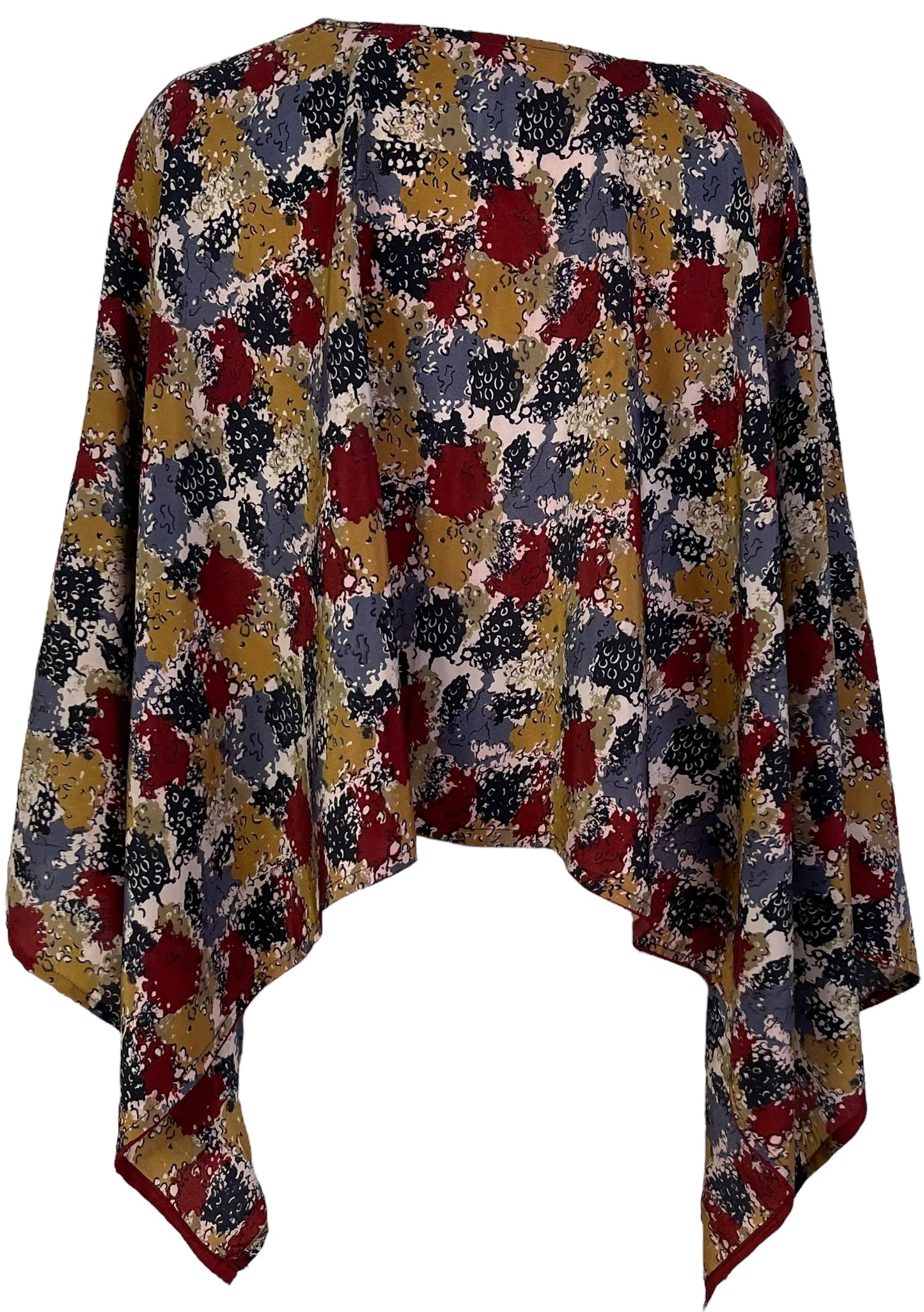 PRC7003 Avatar Pure Silk Capelet Poncho - Velora