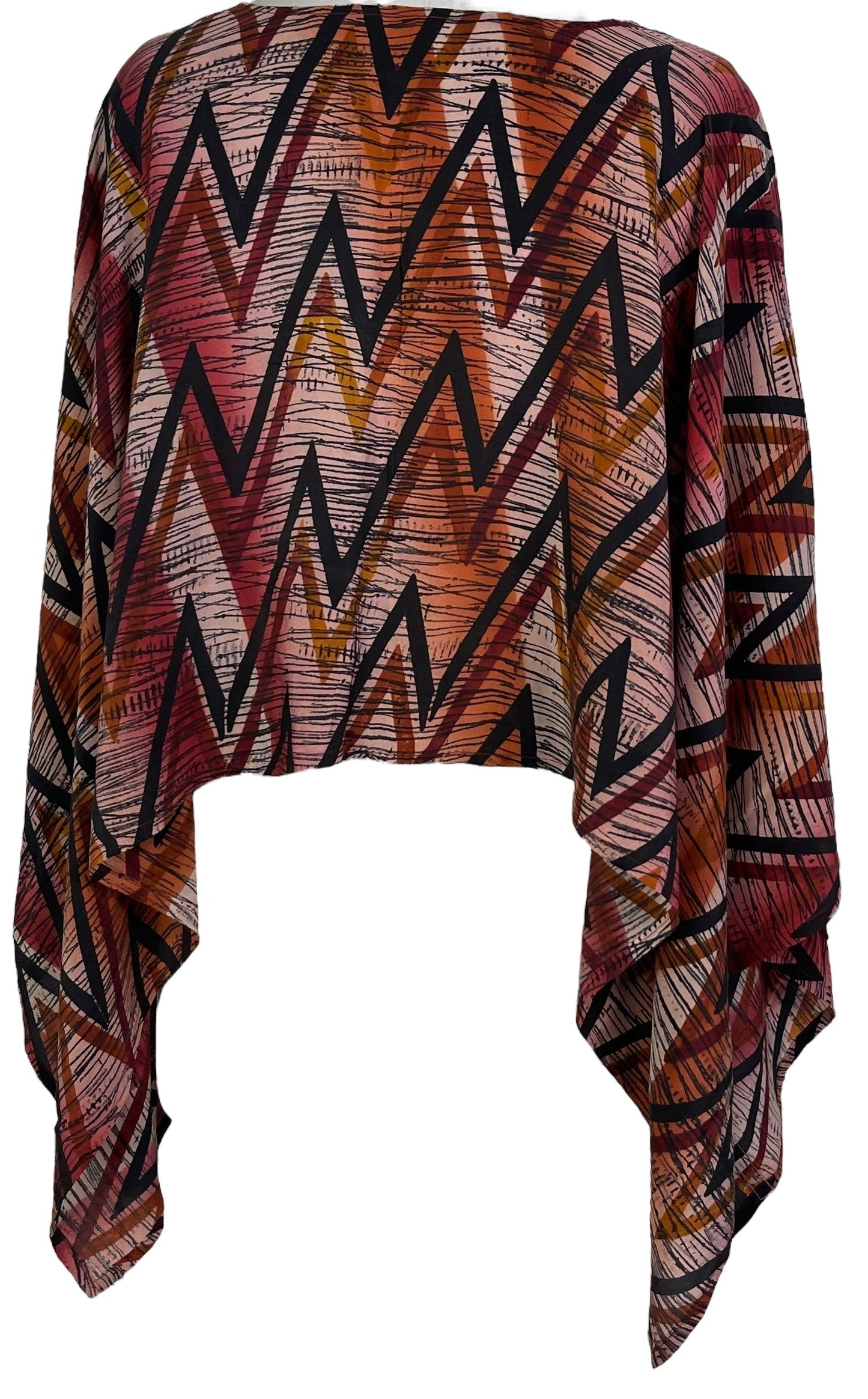 PRC6834 Avatar Pure Silk Capelet Poncho - Velora