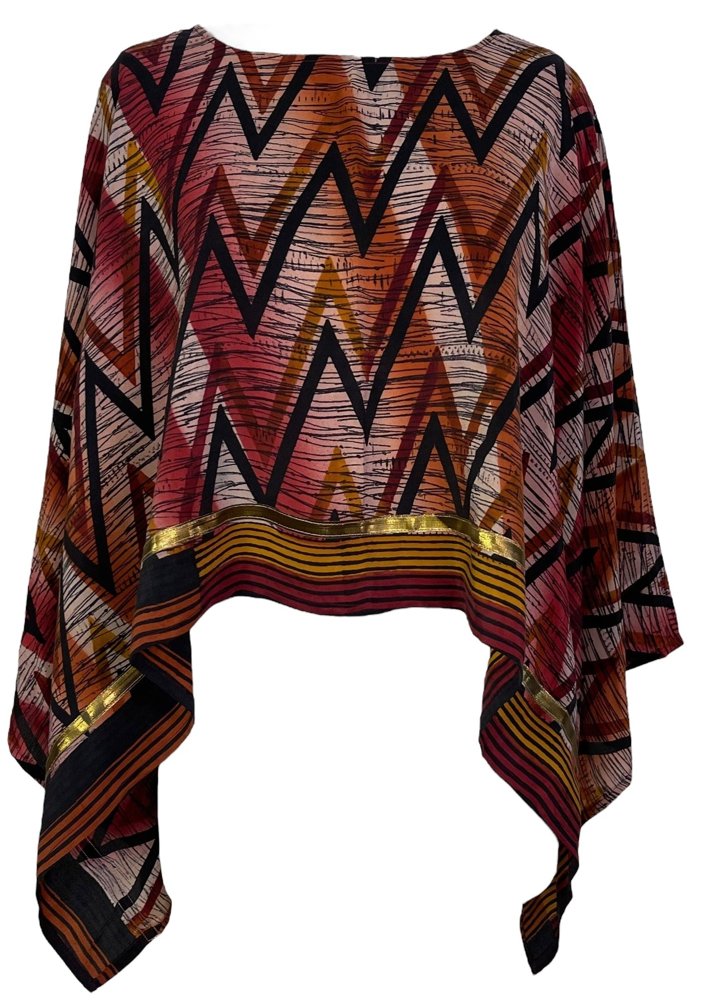 PRC6834 Avatar Pure Silk Capelet Poncho - Velora