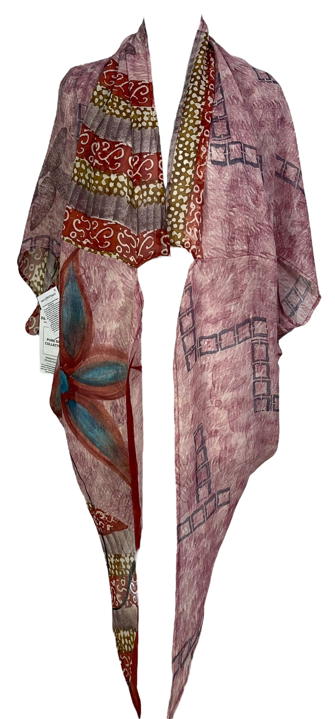 PRG7049 Sheer Avatar Pure Silk Cardigan - Velora