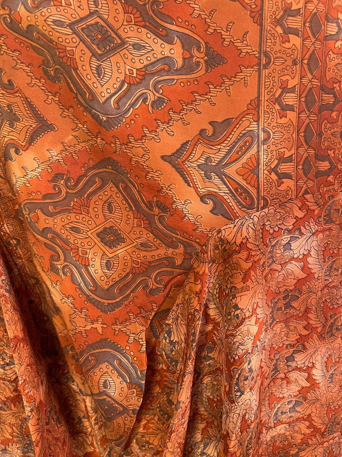 PRC7158 Avatar Pure Silk Sculptural Long Tunic Dress - Velora