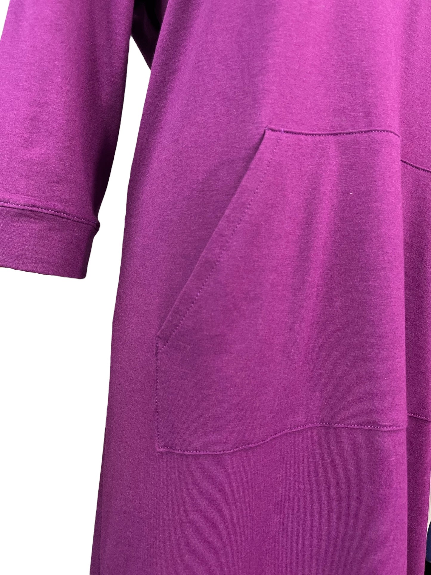 Ladies Cotton Terry Dress – Magenta