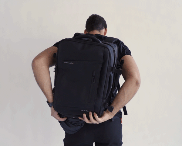 "Voyager" Expandable Backpack 26L / 38L with Built-in Rain Coat Northbound Gear