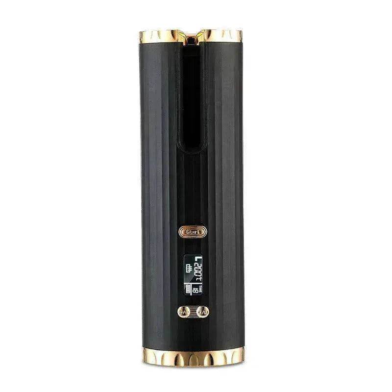 Portable LCD Hair Curler: Rechargeable, Ceramic, Auto Rotating - Velora