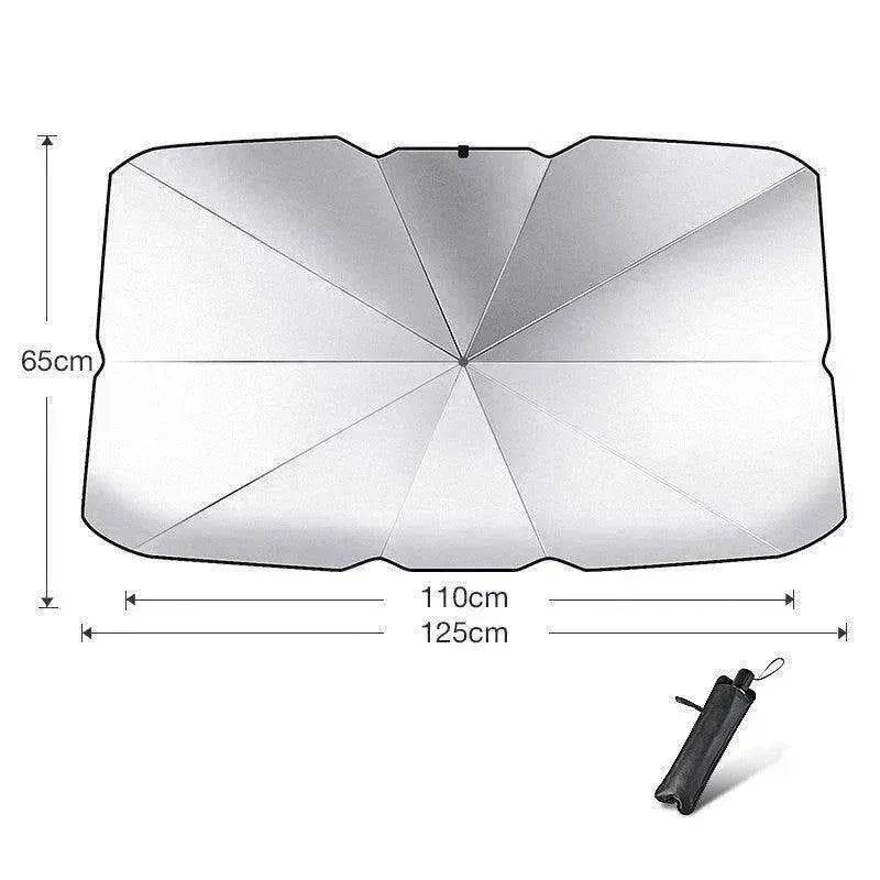 Quick deploy and practical foldable car sunshade - Velora