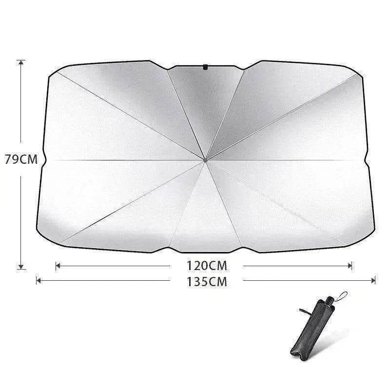 Quick deploy and practical foldable car sunshade - Velora