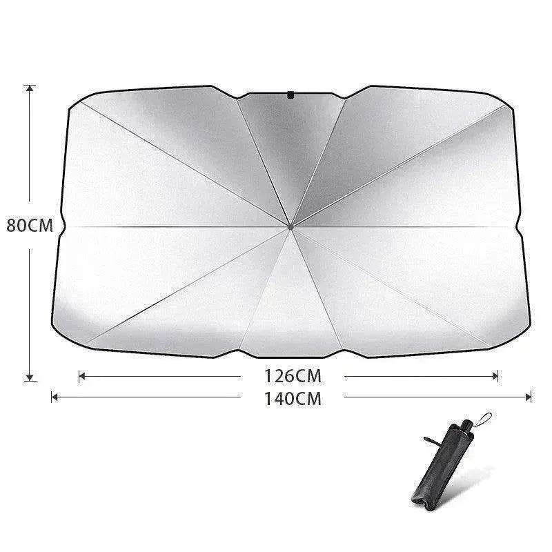 Quick deploy and practical foldable car sunshade - Velora