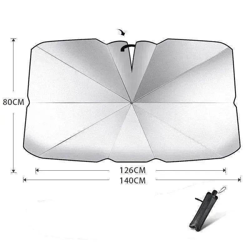 Quick deploy and practical foldable car sunshade - Velora
