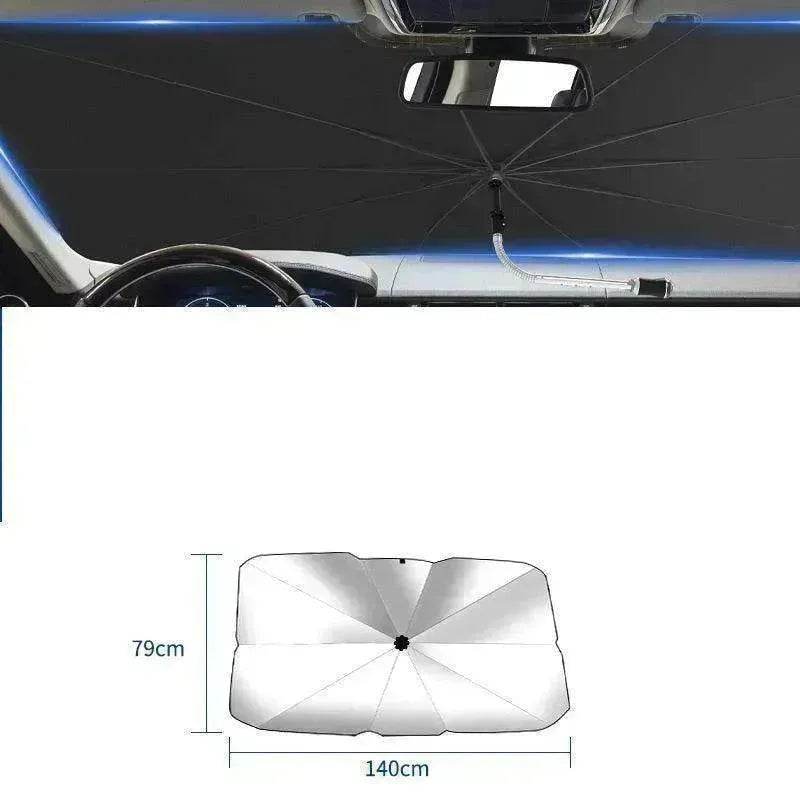 Quick deploy and practical foldable car sunshade - Velora