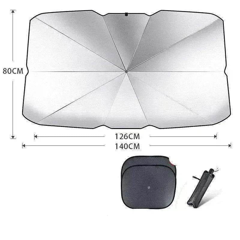 Quick deploy and practical foldable car sunshade - Velora