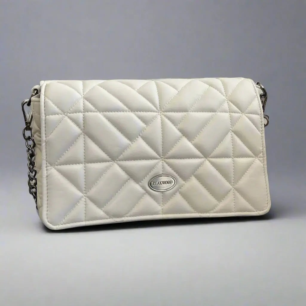 Quilted Soft Leather Crossbody Bag with Chain Strap Boutique of Leathers/Open Road