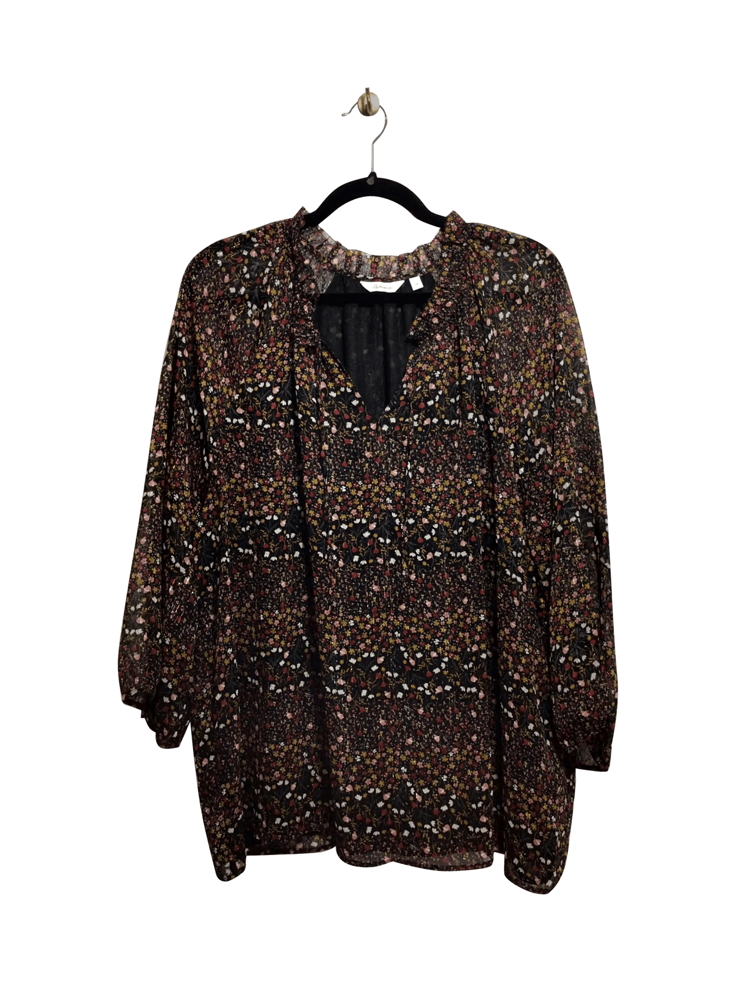 REITMANS Regular fit Blouse in Black - 2X - Velora