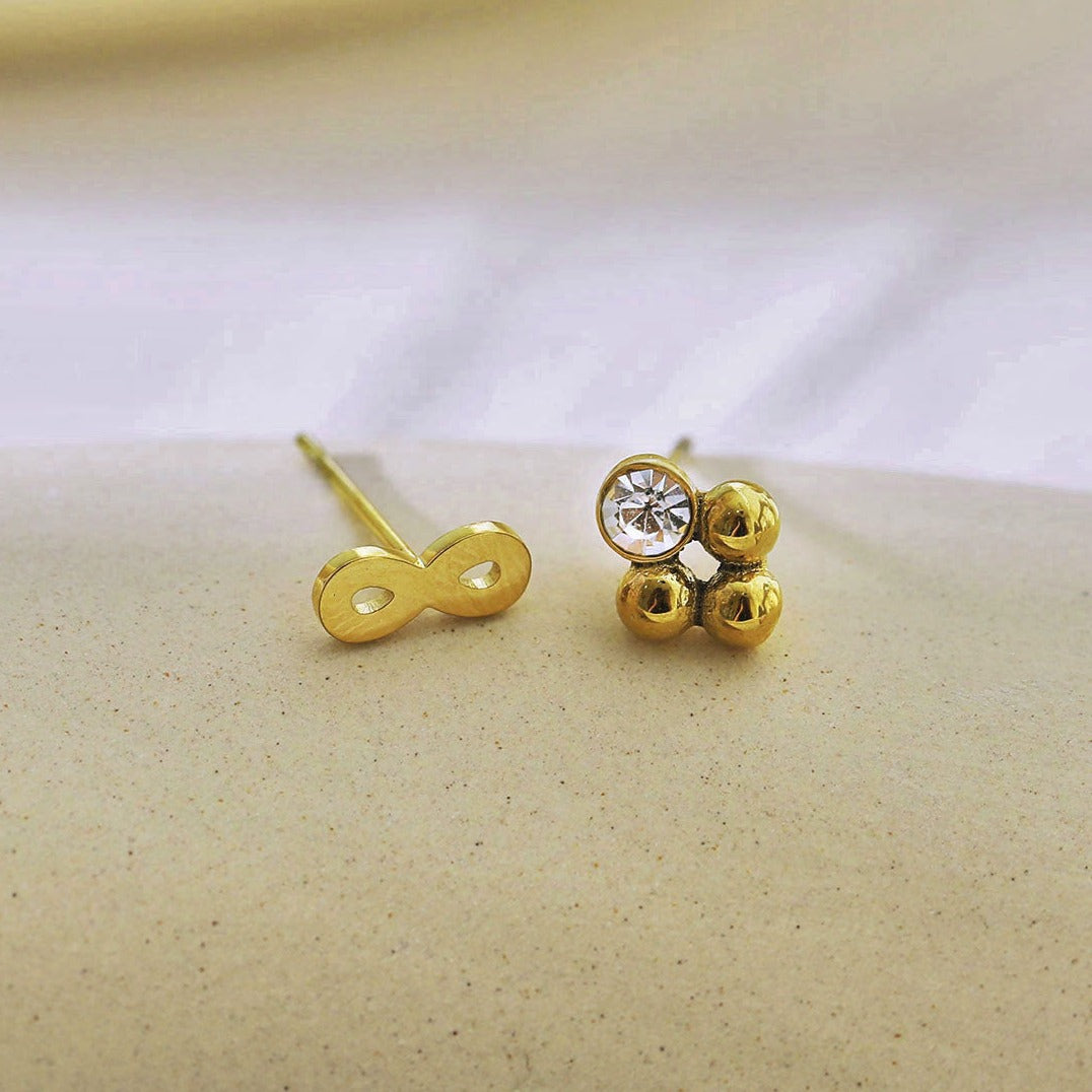 RENCE 2-Pair Stud Earrings Set - Velora