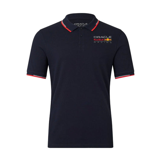 Red Bull Racing F1 Unisex Core Color Logo Polo (US Alpha XX-Large Regular Regular Blue) - Velora Luxury Fashion