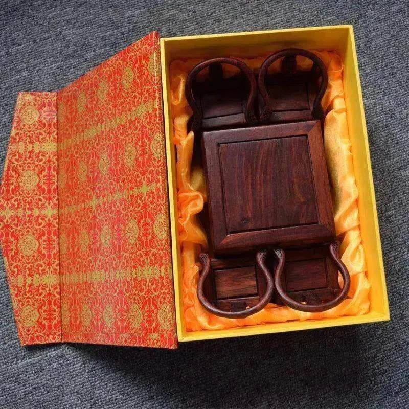 Red Rosewood Antique Creative Table And Chair Furniture Ornaments - Velora
