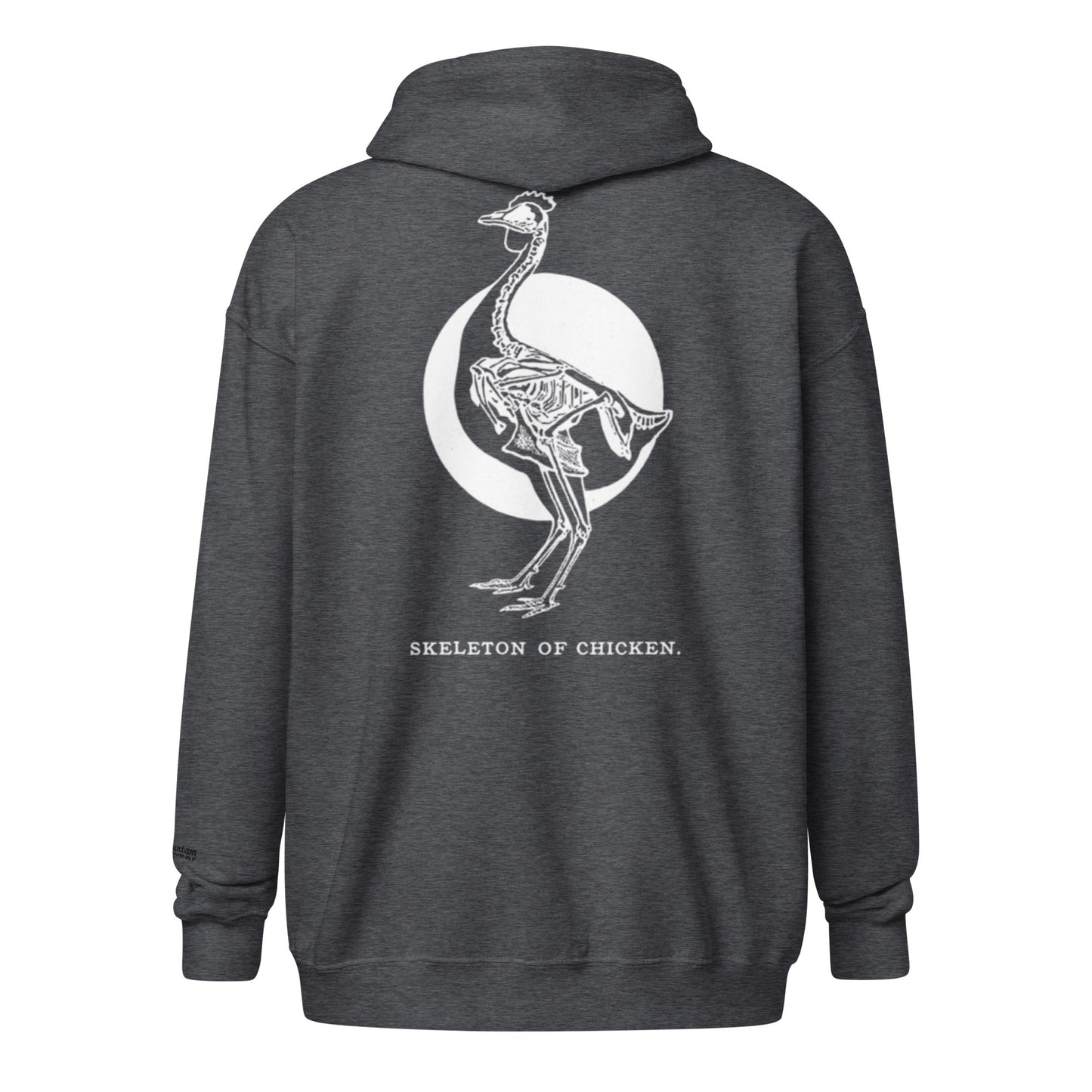 Retro Chicken Skeleton Unisex heavy blend zip hoodie - Velora Luxury Fashion